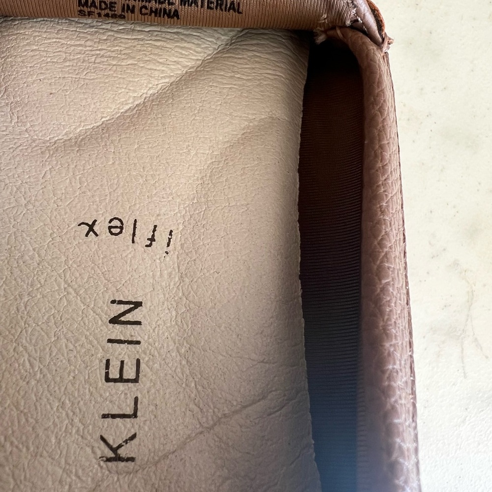 Anne Klein Taupe Brown Pebbled Leather Driving Loafers - Picture 4 of 5